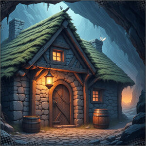 The hut with the women in it