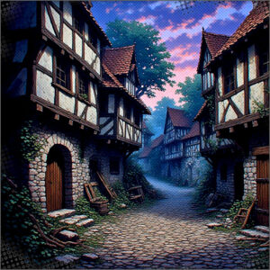 The roads next to the pit market