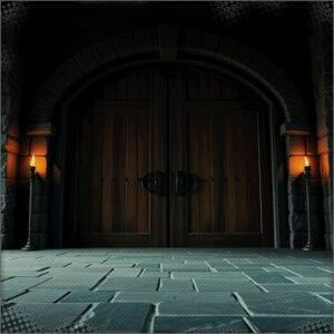 Double doors that were in the altar room