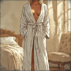 The girls in nothing but robes