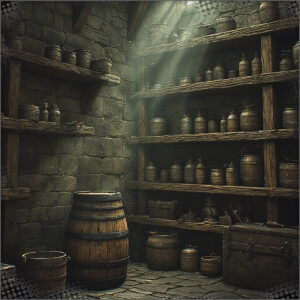 The utility closet in the Sunset Inn