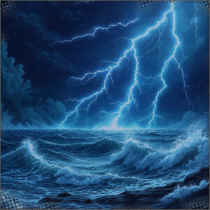 Thunder Storm on the Tropical Island