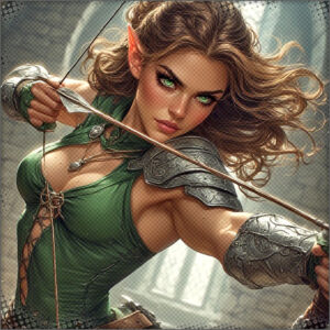 Rohlia teaching them about archery