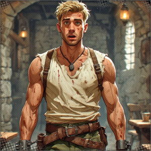 Luther getting hugs from Helynne