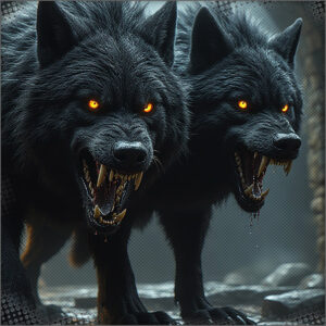 Demon dogs in the compound