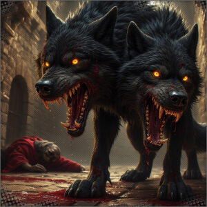 Demon dogs and blood everywhere