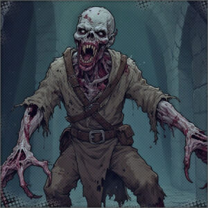 Ghouls and Zombies making their way down the hall