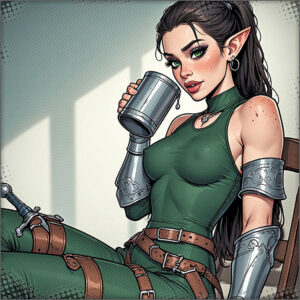 Rohlia is eating drinking