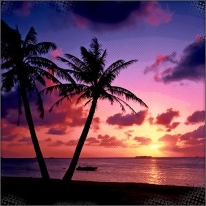 Sunset from Chances old window on the Summer Isle