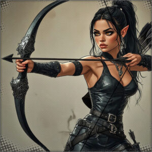Verrona pulling her string back