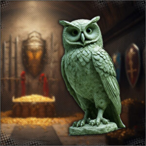 the owl statue
