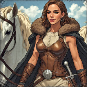 Talia laying out a terrible pun