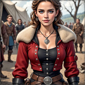 Talia is trying to stay warm