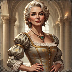 Queen Hylora at the festivities