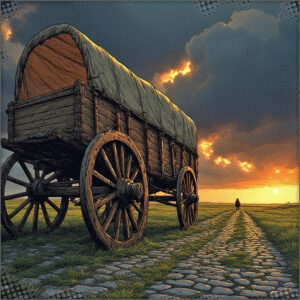 Broken down Cart on the way home to Camerondale