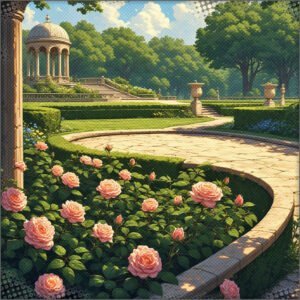 The Royal Gardens at the Castle in Camerondale