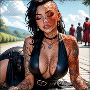 Velencia, High Priestess, in pain