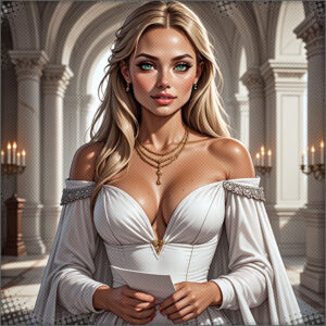 Princess Amara of Vermeer visiting for a wedding