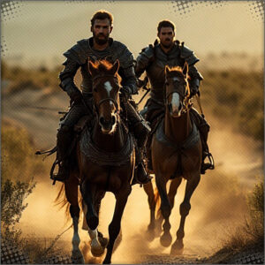 Chance and Veritaan riding