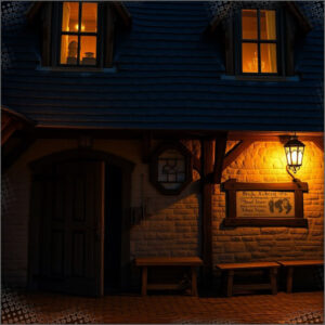 The back end of the Inn