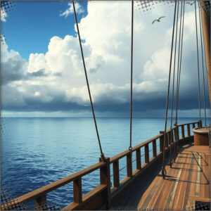 On the deck of the boat