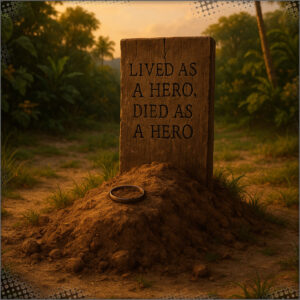 Morties makeshift grave