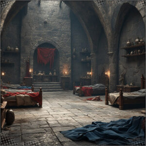 The room that the refugees were in