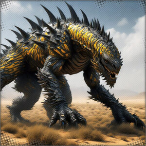 A mountain Drake monster