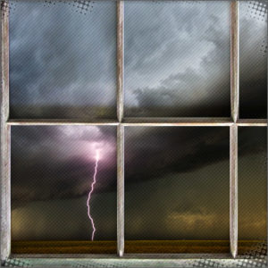 Because of the heat, a storm rolls in