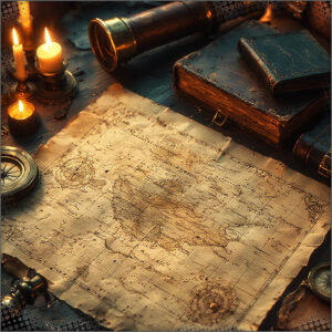 Maps on the desk