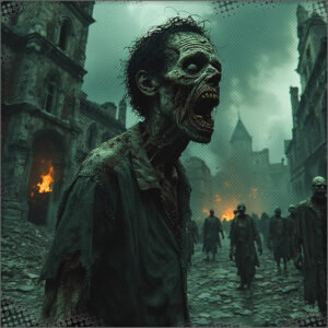 Zombie wandering out due to the necromancers stone