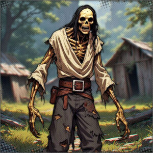 A zombie lumbering towards CHance