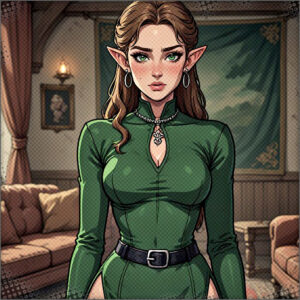 Rohlia, Master Ranger looking at Cassies butt