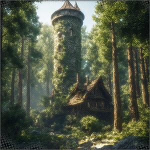 Tower in a forest