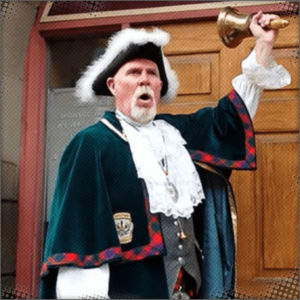 Town Cryer with off color remarks