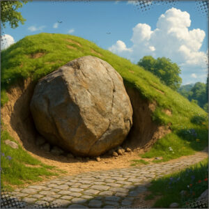 The rock in the hole