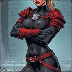 Cassies battle gear, nippy of course