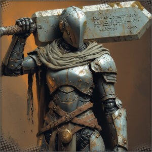 A sentinel golem, ready for the attack