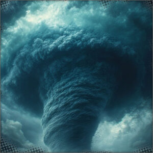 The cloud wall that towers hundreds of feet