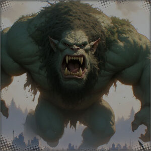 The ogre racing for the brigade