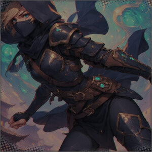 An idea of what the hooded girl looks like