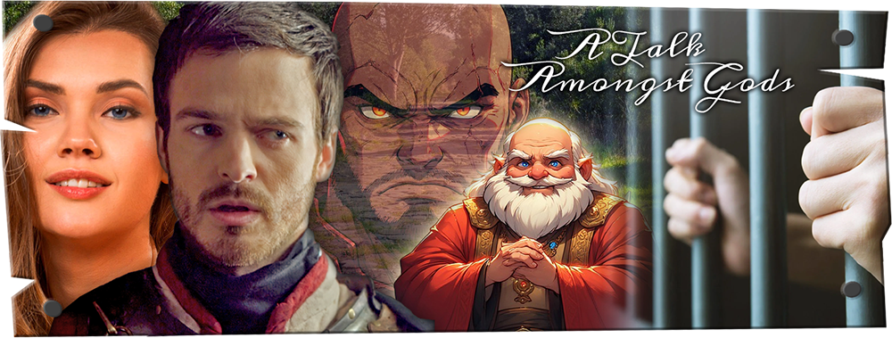 Talk Amongst Gods, banner