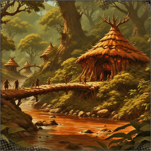 The outer regions of this Copper Elf Village