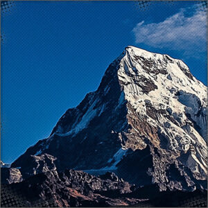 Mountain range outside the hut