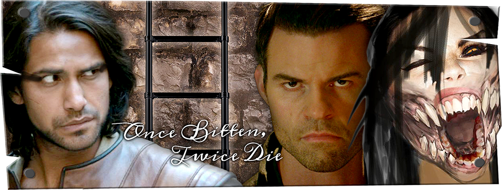 Banner for Once Bitten, Twice Die
