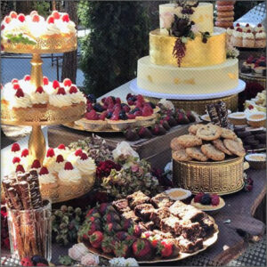 The dessert table