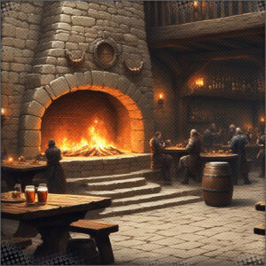 A scene from a tavern