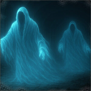 Wraiths in the dungeon hallway