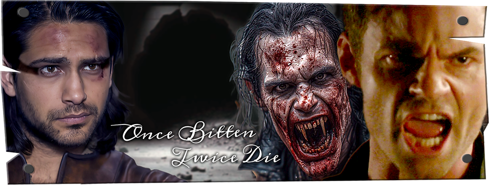 Banner for Once Bitten, Twice Die