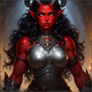 Shemrata showing off her goods